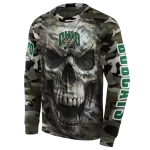 personalized ohio bobcats camo skull hoodie best selling