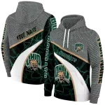 personalized ohio bobcats hexagonal mesh green black gray hoodie best selling