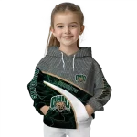 personalized ohio bobcats hexagonal mesh green black gray hoodie best selling