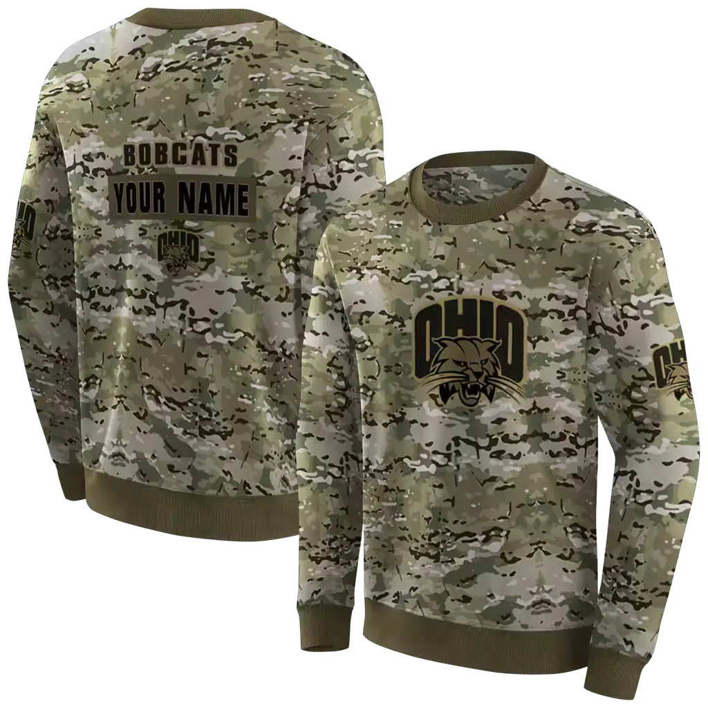 personalized ohio bobcats military style hoodie premium grade personalized ohio bobcats military style hoodie premium grade