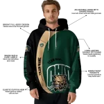 personalized ohio bobcats minimalist design green black hoodie best selling