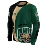 personalized ohio bobcats minimalist design green black hoodie best selling