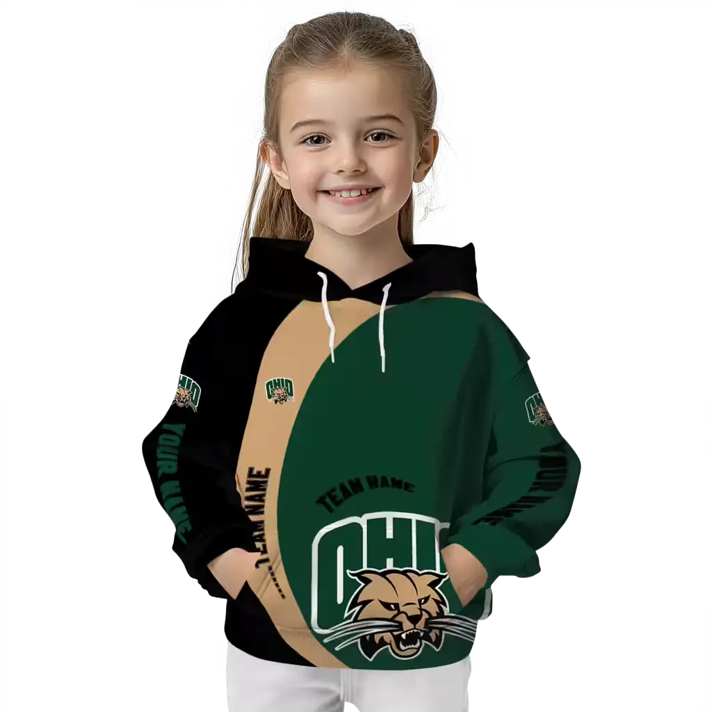 personalized ohio bobcats minimalist design green black hoodie top rated personalized ohio bobcats minimalist design green black hoodie top rated
