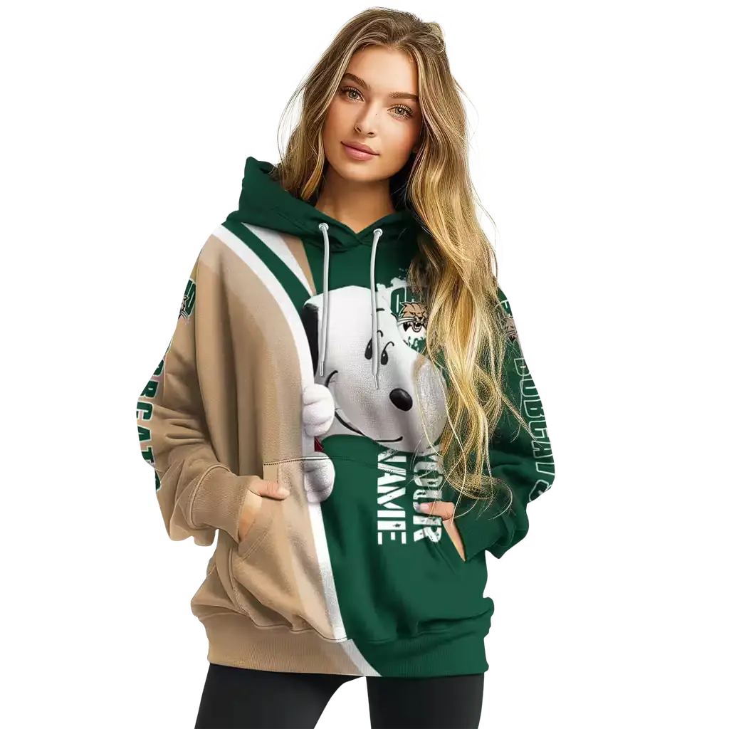 personalized ohio bobcats peeking snoopy green hoodie high quality personalized ohio bobcats peeking snoopy green hoodie high quality
