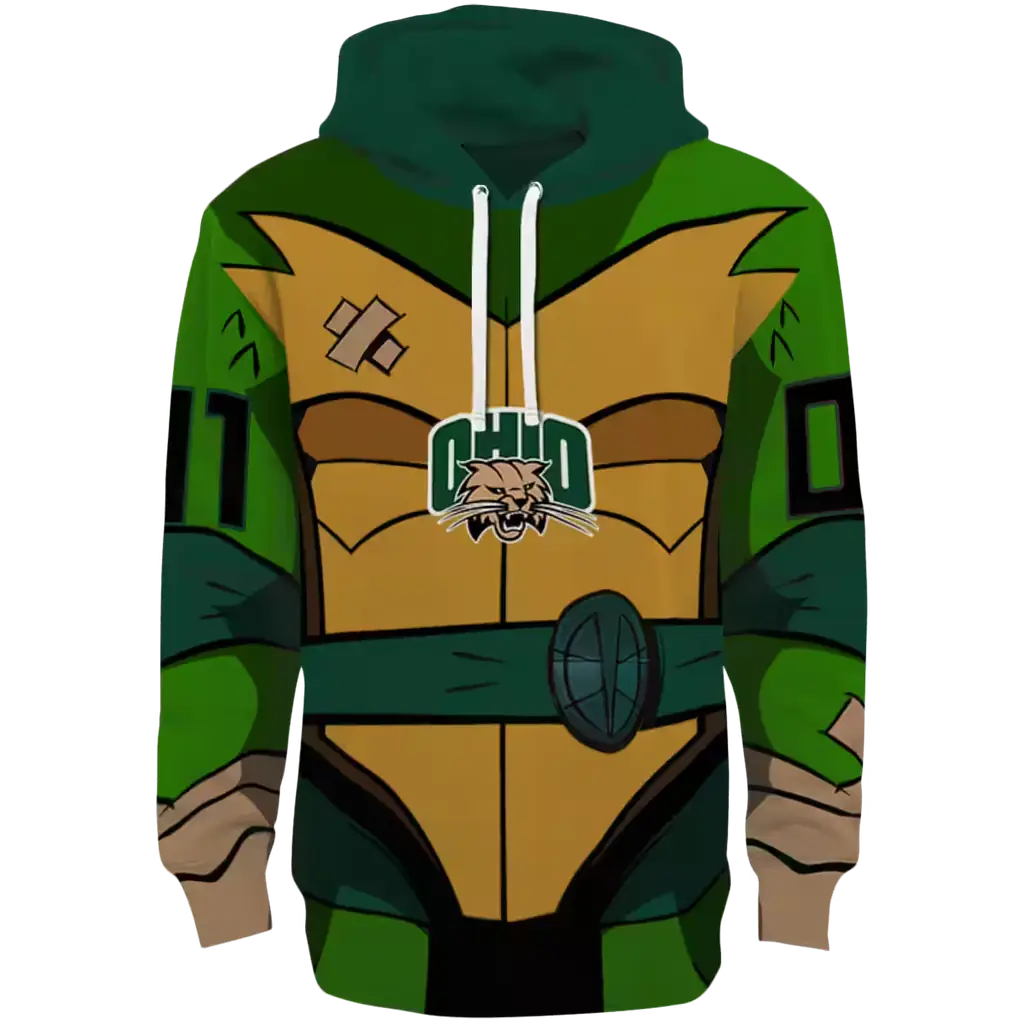 personalized ohio bobcats superhero armor green hoodie best selling personalized ohio bobcats superhero armor green hoodie best selling