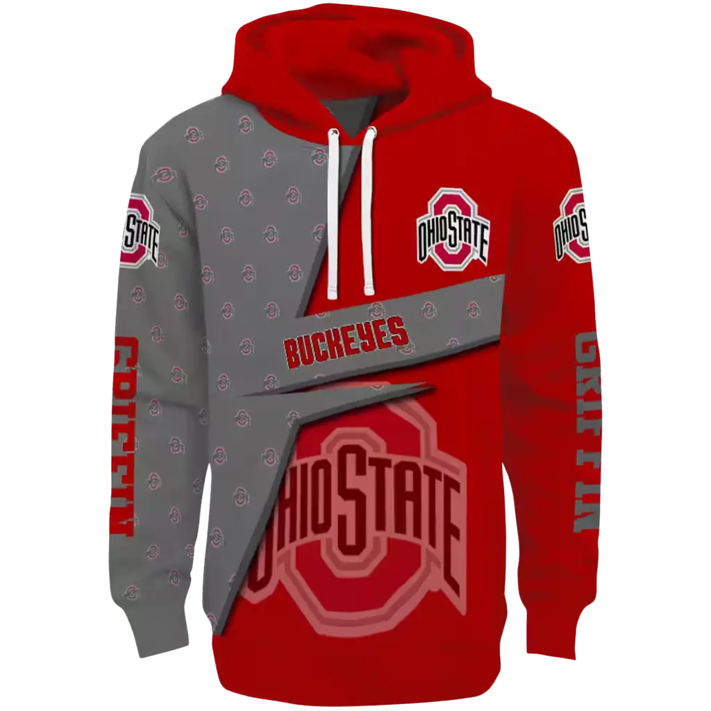 personalized ohio state buckeyes abstract shape scarlet hoodie best selling personalized ohio state buckeyes abstract shape scarlet hoodie best selling