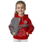 personalized ohio state buckeyes abstract shape scarlet hoodie best selling