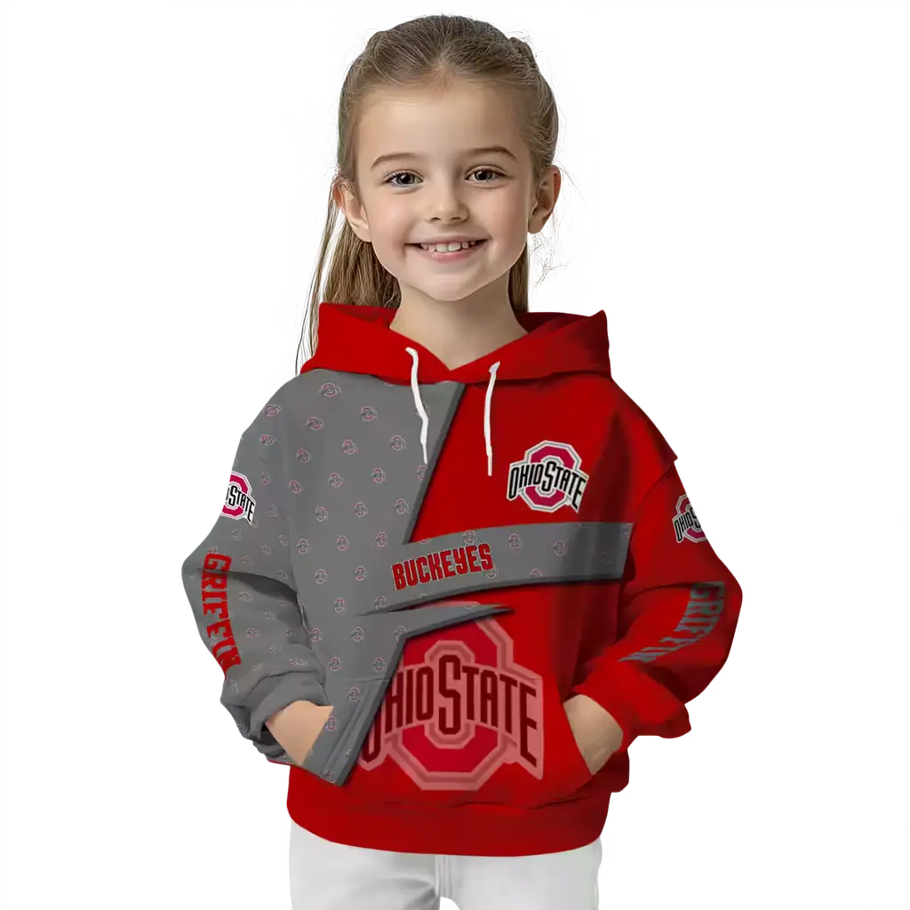 personalized ohio state buckeyes abstract shape scarlet hoodie top rated personalized ohio state buckeyes abstract shape scarlet hoodie top rated