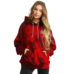 personalized ohio state buckeyes deer silhouette scarlet hoodie best selling