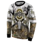 personalized ohio state buckeyes forest silhouette hoodie best selling