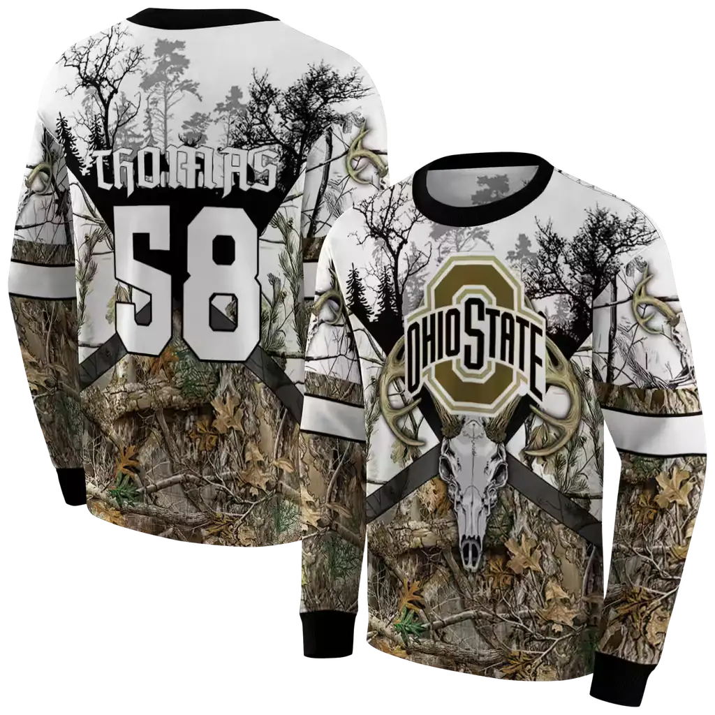 personalized ohio state buckeyes forest silhouette hoodie premium grade personalized ohio state buckeyes forest silhouette hoodie premium grade