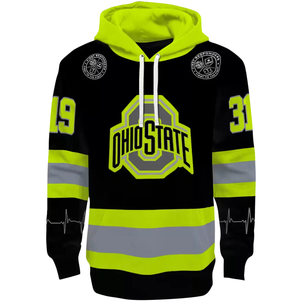 personalized ohio state buckeyes safety motif black neon green hoodie best selling personalized ohio state buckeyes safety motif black neon green hoodie best selling