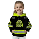 personalized ohio state buckeyes safety motif black neon green hoodie best selling
