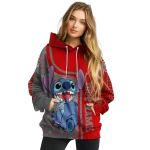 personalized ohio state buckeyes stitch scarlet hoodie best selling