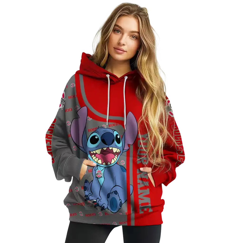 personalized ohio state buckeyes stitch scarlet hoodie high quality personalized ohio state buckeyes stitch scarlet hoodie high quality