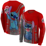 personalized ohio state buckeyes stitch scarlet hoodie best selling