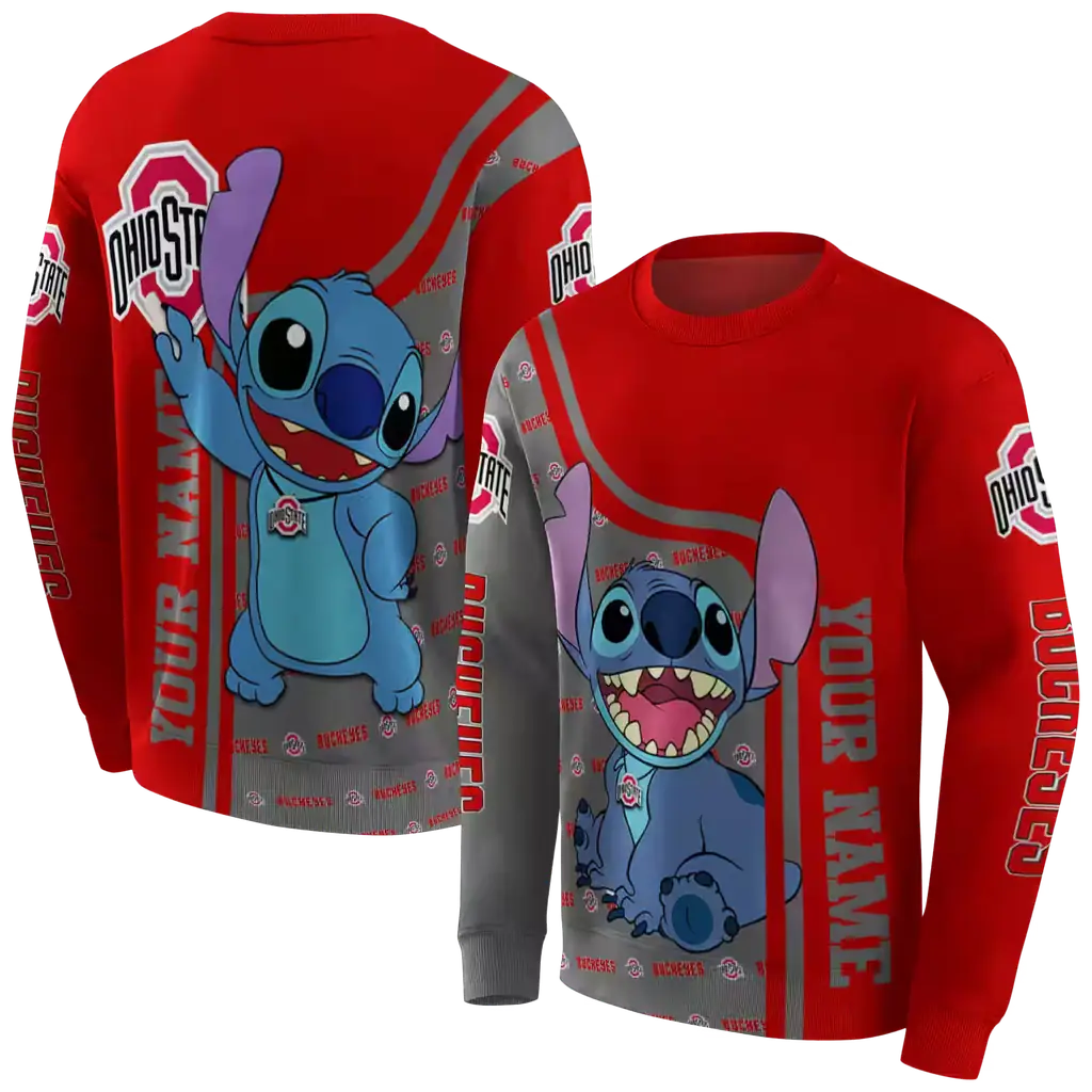 personalized ohio state buckeyes stitch scarlet hoodie premium grade personalized ohio state buckeyes stitch scarlet hoodie premium grade