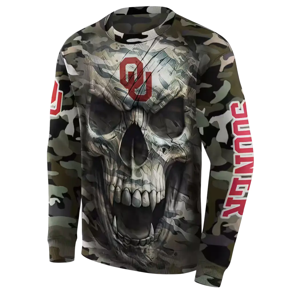 personalized oklahoma sooners camo skull hoodie new arrival personalized oklahoma sooners camo skull hoodie new arrival