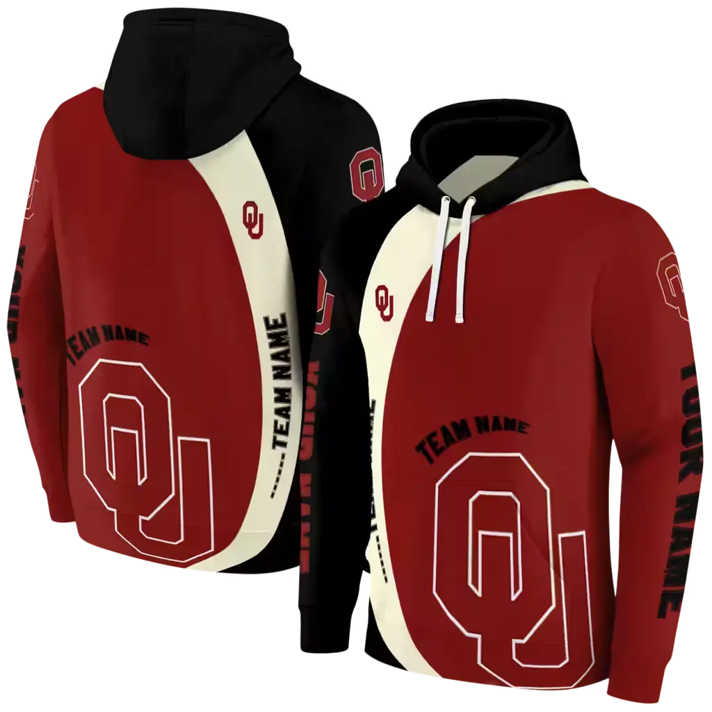 personalized oklahoma sooners minimalist design crimson black hoodie fashion forward personalized oklahoma sooners minimalist design crimson black hoodie fashion forward