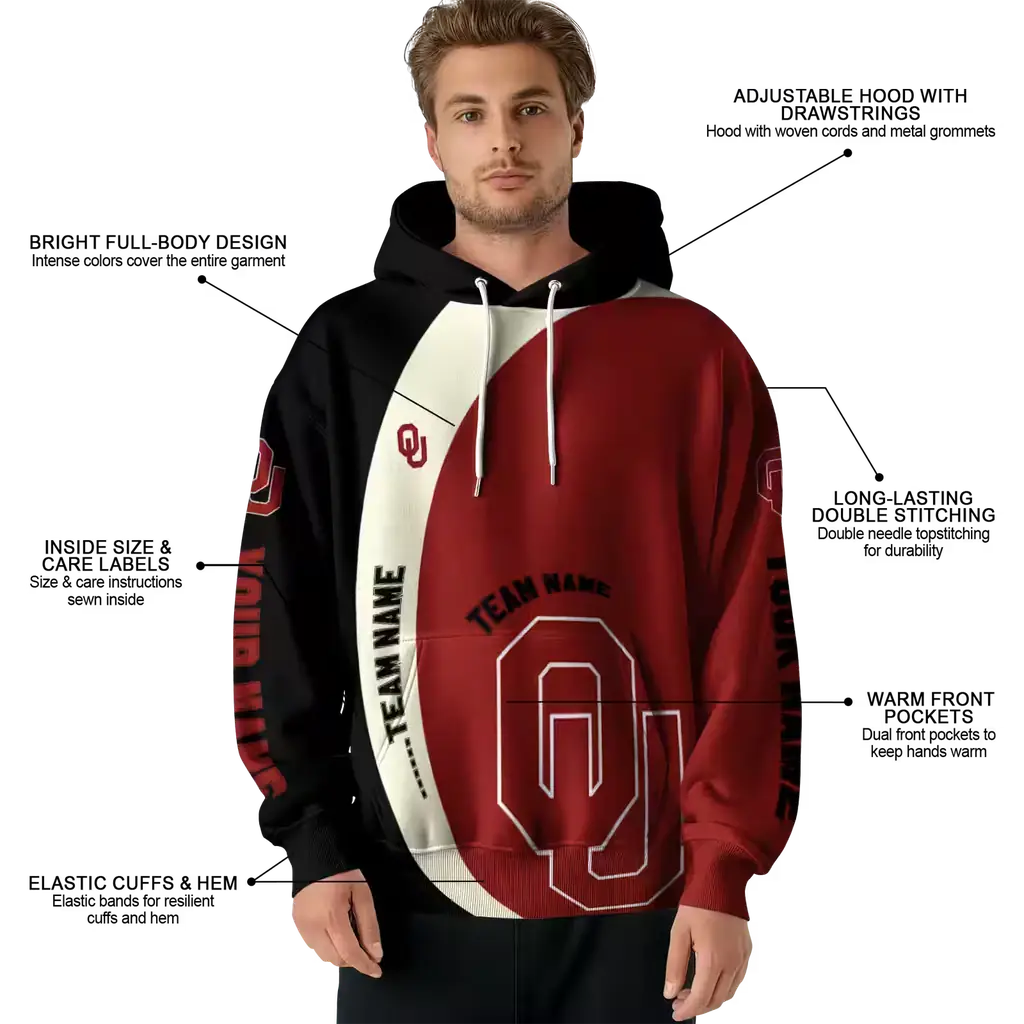 personalized oklahoma sooners minimalist design crimson black hoodie latest model personalized oklahoma sooners minimalist design crimson black hoodie latest model