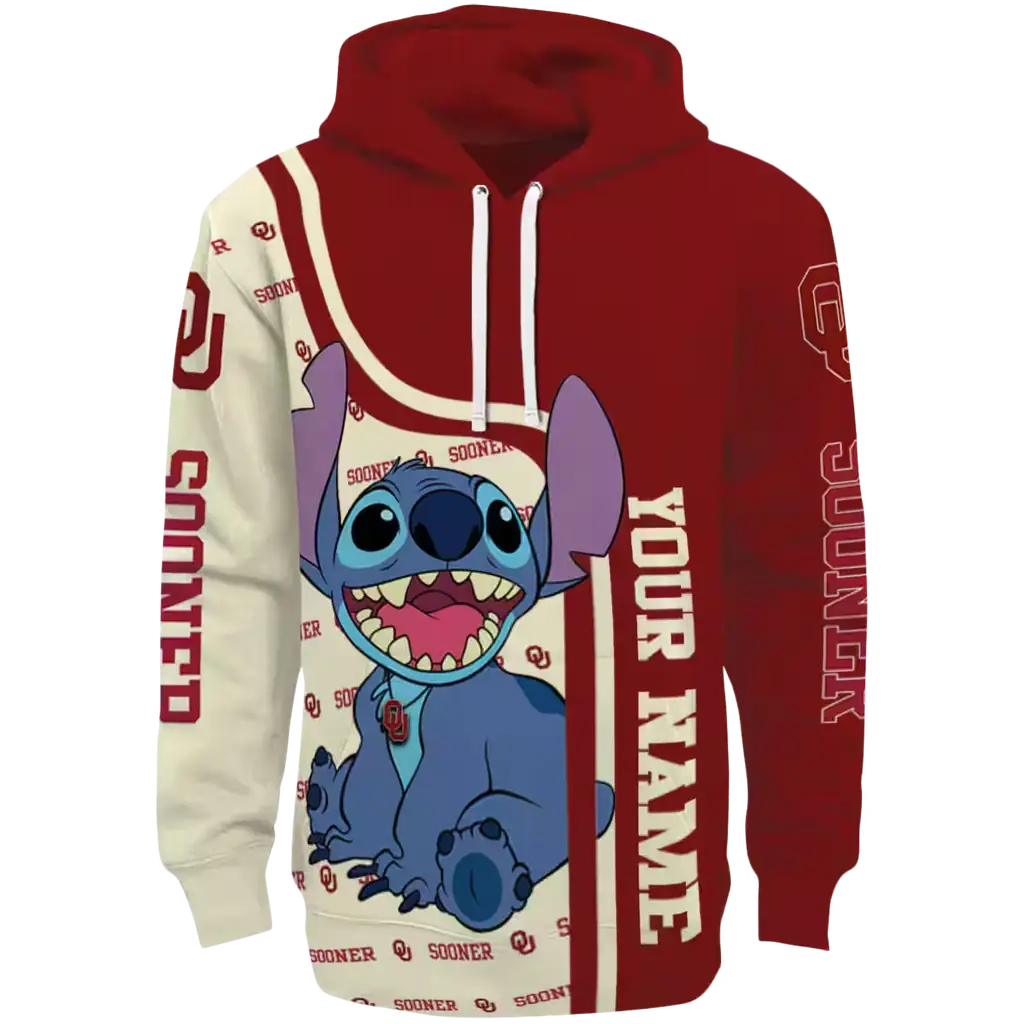 personalized oklahoma sooners stitch crimson hoodie best selling personalized oklahoma sooners stitch crimson hoodie best selling