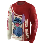 personalized oklahoma sooners stitch crimson hoodie best selling