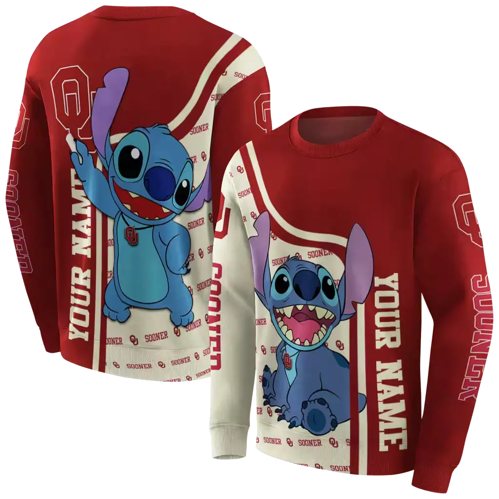 personalized oklahoma sooners stitch crimson hoodie premium grade personalized oklahoma sooners stitch crimson hoodie premium grade