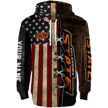 personalized oklahoma state cowboys american pride hoodie best selling