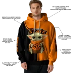 personalized oklahoma state cowboys baby yoda orange black hoodie best selling