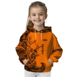 personalized oklahoma state cowboys deer silhouette orange hoodie best selling