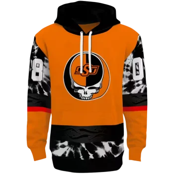 personalized oklahoma state cowboys grateful vibes orange hoodie best selling