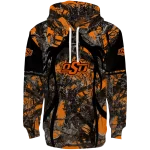 personalized oklahoma state cowboys hunting theme orange black hoodie best selling