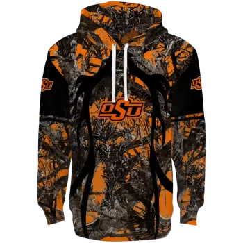 personalized oklahoma state cowboys hunting theme orange black hoodie best selling