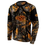 personalized oklahoma state cowboys hunting theme orange black hoodie best selling