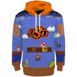 personalized oklahoma state cowboys mario blue black hoodie best selling