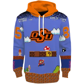 personalized oklahoma state cowboys mario blue black hoodie best selling