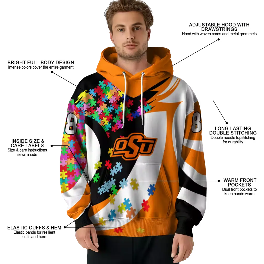 personalized oklahoma state cowboys puzzle pieces orange hoodie latest model personalized oklahoma state cowboys puzzle pieces orange hoodie latest model