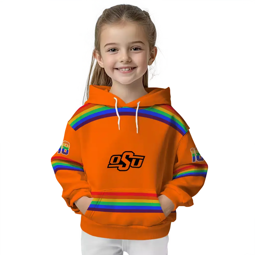 personalized oklahoma state cowboys rainbow stripes orange hoodie top rated personalized oklahoma state cowboys rainbow stripes orange hoodie top rated