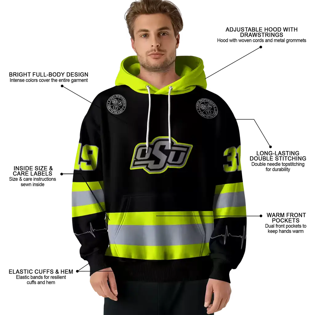 personalized oklahoma state cowboys safety motif black neon green hoodie latest model personalized oklahoma state cowboys safety motif black neon green hoodie latest model