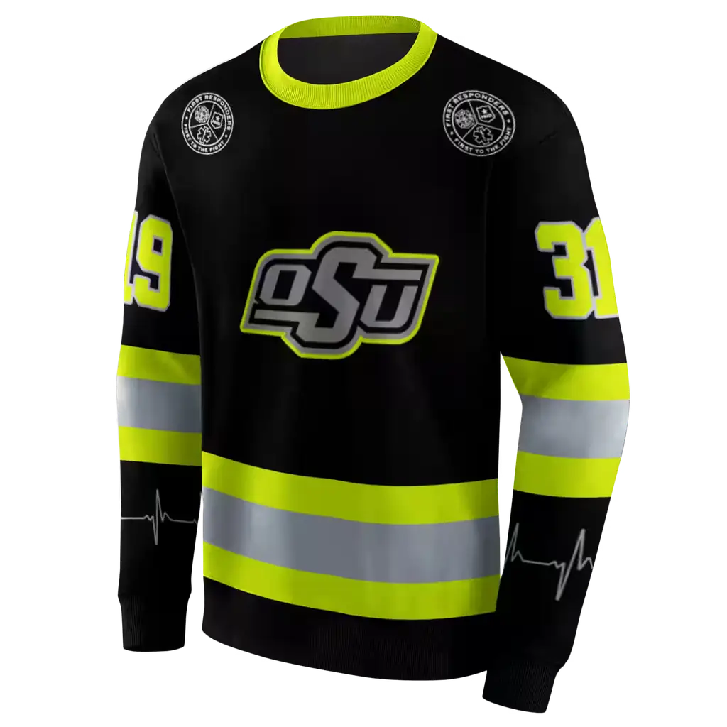 personalized oklahoma state cowboys safety motif black neon green hoodie new arrival personalized oklahoma state cowboys safety motif black neon green hoodie new arrival