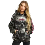 personalized ole miss rebels camo skull hoodie best selling