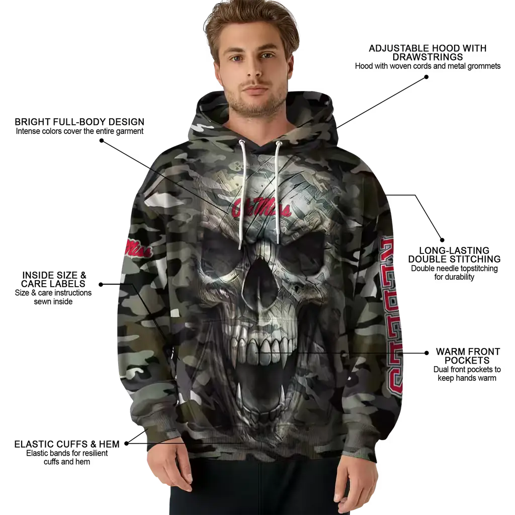 personalized ole miss rebels camo skull hoodie latest model personalized ole miss rebels camo skull hoodie latest model