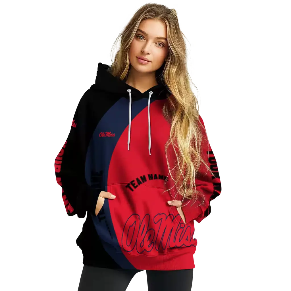 personalized ole miss rebels minimalist design red black hoodie high quality personalized ole miss rebels minimalist design red black hoodie high quality