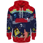 personalized ole miss rebels spongebob patrick star red navy hoodie best selling