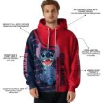 personalized ole miss rebels stitch red hoodie best selling