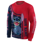 personalized ole miss rebels stitch red hoodie best selling