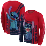 personalized ole miss rebels stitch red hoodie best selling