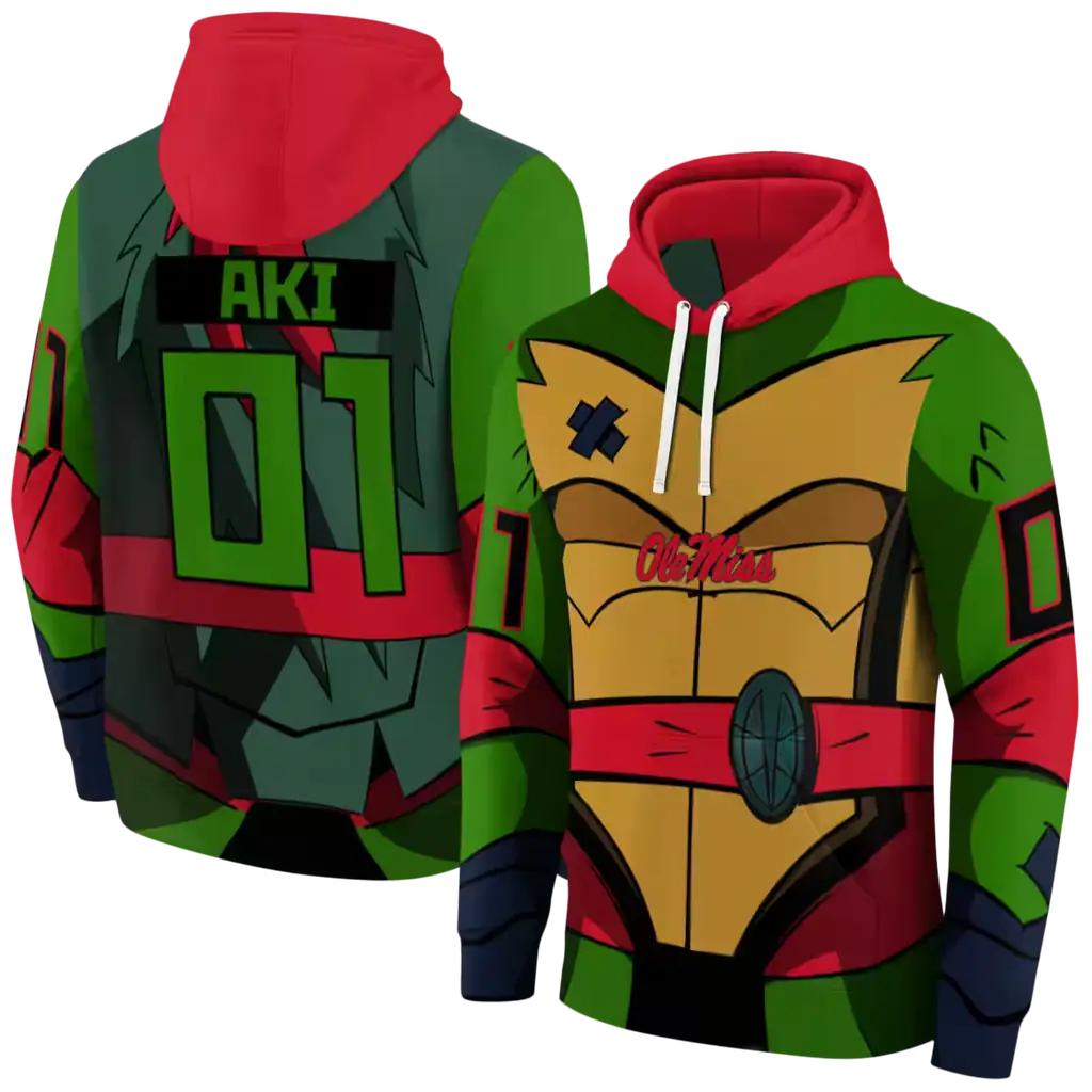 personalized ole miss rebels superhero armor red green hoodie fashion forward personalized ole miss rebels superhero armor red green hoodie fashion forward