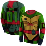 personalized ole miss rebels superhero armor red green hoodie best selling