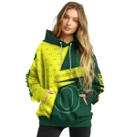 personalized oregon ducks abstract shape green hoodie best selling